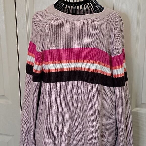 EXPRESS Striped Casual Sweater Size Oversized Small NWT - Picture 1 of 8